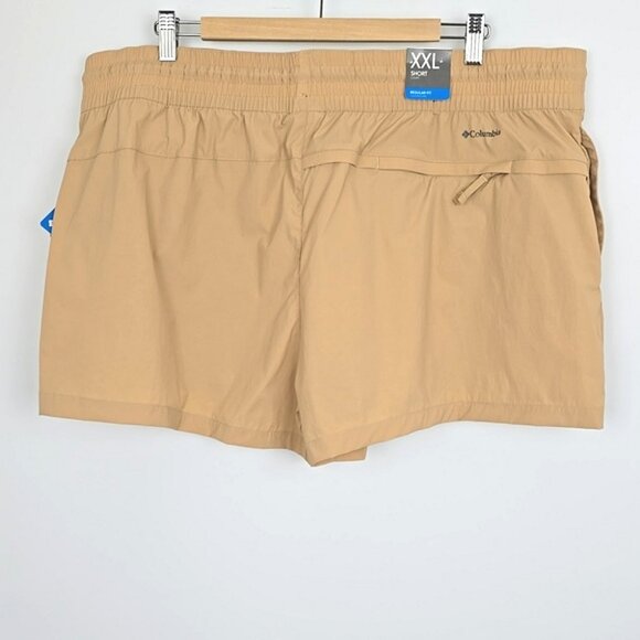 Columbia Women's Boundless Trek Short Regular Fit Sand Tan 3" Inseam Size XXL - Picture 2 of 15